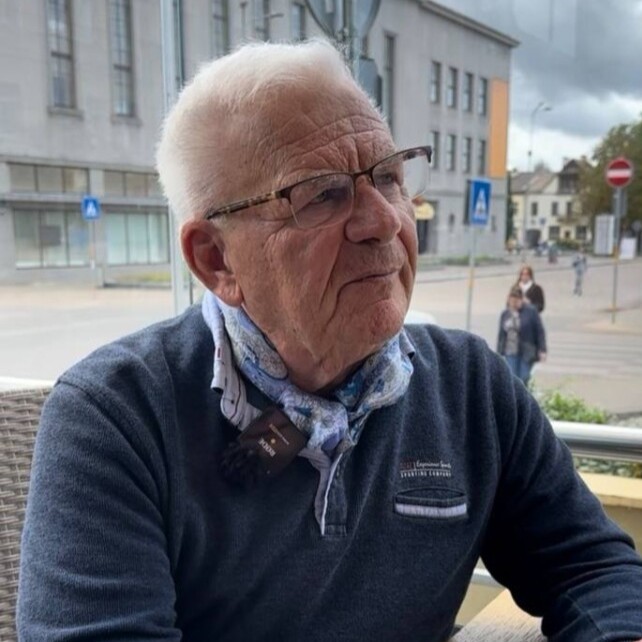 Andžejs Vasiļevskis Daugavpilī. 2025. gada 18. septembrī. Foto: Anastasija Šubina