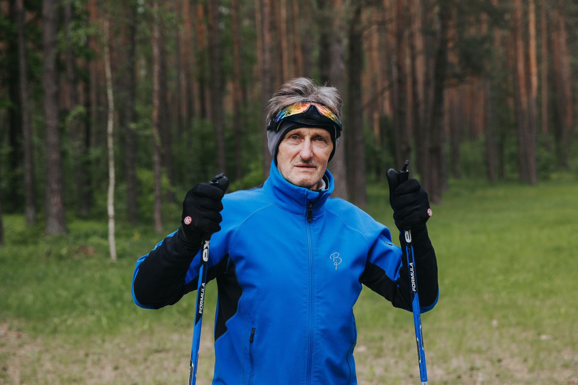 Portrets: Pjotrs Gavrilovs ar nūjām trasē