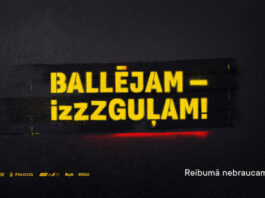 CSDD kampaņas pret braukšanu reibumā baneris.
