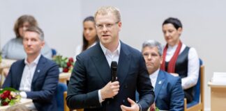 Daugavpils mērs Andrejs Elksniņš (Sarauj, Latgale!). Foto no politiķa "Facebook" konta