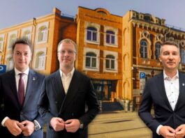 Bez klišejām: Elksniņš Daugavpils domē sola uzņemties atbildību, Aleksejevs – pragmatismu un kritiku Daugavpils domes priekšsēdētāja vietnieks Igors Prelatovs, domes priekšsēdētājs Andrejs Elksniņš un domes deputāts Igors Aleksejevs. Chayka.lv kolāža