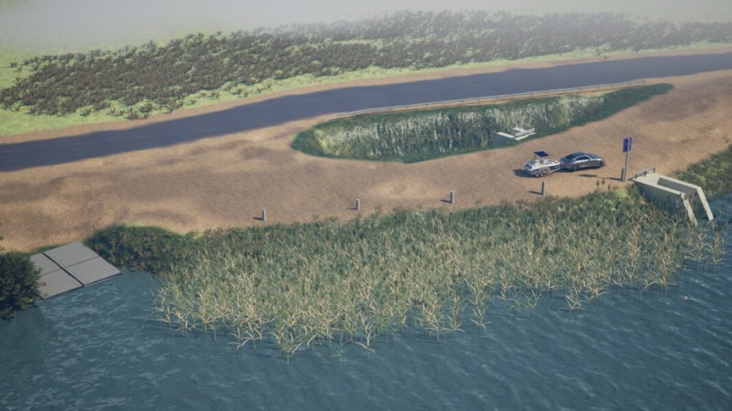 Šuņezera labiekārtošanas projekts, kas ieguva vislielāko daugavpiliešu atbalstu līdzdalības budžeta balsojumā. Foto: GeoLatvija.lv Šuņezera labiekārtošanas projekts, kas ieguva vislielāko daugavpiliešu atbalstu līdzdalības budžeta balsojumā. Foto: GeoLatvija.lv