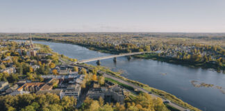 Vienības tilts Daugavpilī. Foto: Jevgeņijs Ratkovs