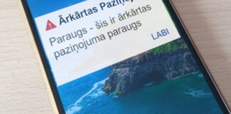 Latvijā ieviesta šūnu apraide – jauns brīdinājuma rīks krīzes situācijām Ilustratīvs attēls. Foto: Iekšlietu ministrija