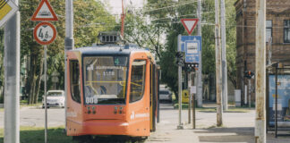 Daugavpils tramvajs. Foto: Jevgeņijs Ratkovs