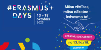 Erasmus+ vieno: kā Daugavpils profesionālās izglītības iestādes svinēs Erasmus dienas No 13. līdz 18. oktobrim Latvijā norisināsies #ErasmusDienas. Foto: erasmusplus.lv