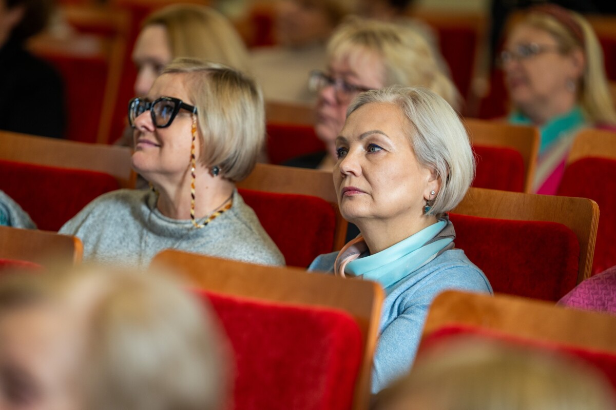 Svetlana Goreva “Trešās paaudzes universitātes” atklāšanā Daugavpils Universitātē. 2025. gada 17. oktobris. Foto: Andrejs Jemeļjanovs