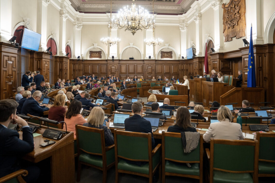 2025. gada 23. oktobra Saeimas sēde. Foto: Ieva Ābele / Saeima 2025. gada 23. oktobra Saeimas sēde. Foto: Ieva Ābele / Saeima