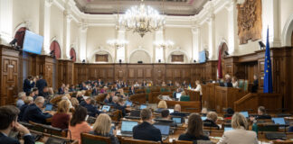2025. gada 23. oktobra Saeimas sēde. Foto: Ieva Ābele / Saeima