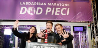 Labdarības maratons "Dod pieci" 2024. gadā. Foto: Lita Millere / LETA