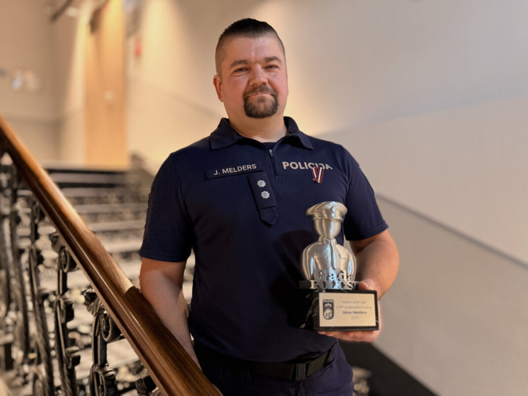 Gada policists — kalupietis Jānis Melders, Valsts policijas Latgales reģiona pārvaldes pulkvežleitnants. Foto: Anna Kusiņa Gada policists — kalupietis Jānis Melders, Valsts policijas Latgales reģiona pārvaldes pulkvežleitnants. Foto: Anna Kusiņa