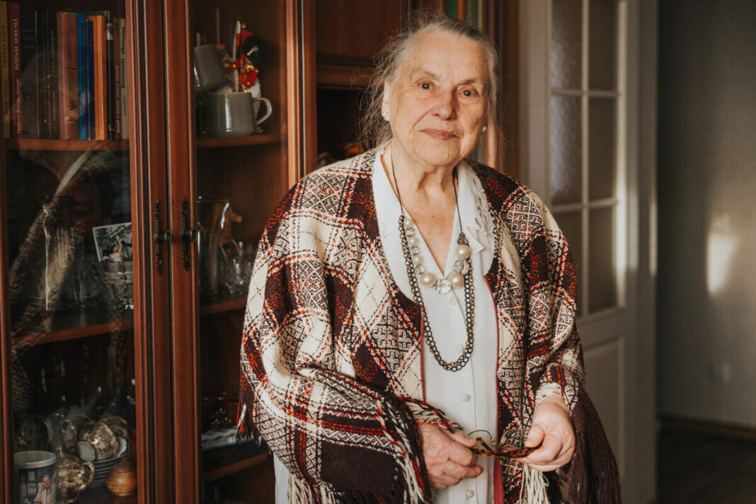 Lidija Vasaraudze 2025. gada 7. augustā Lidija Vasaraudze atzīmēja savu 90. dzimšanas dienu. Foto: Irina Maskaļenko (2025. gada 13. novembris)