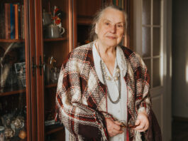 2025. gada 7. augustā Lidija Vasaraudze atzīmēja savu 90. dzimšanas dienu. Foto: Irina Maskaļenko (2025. gada 13. novembris)