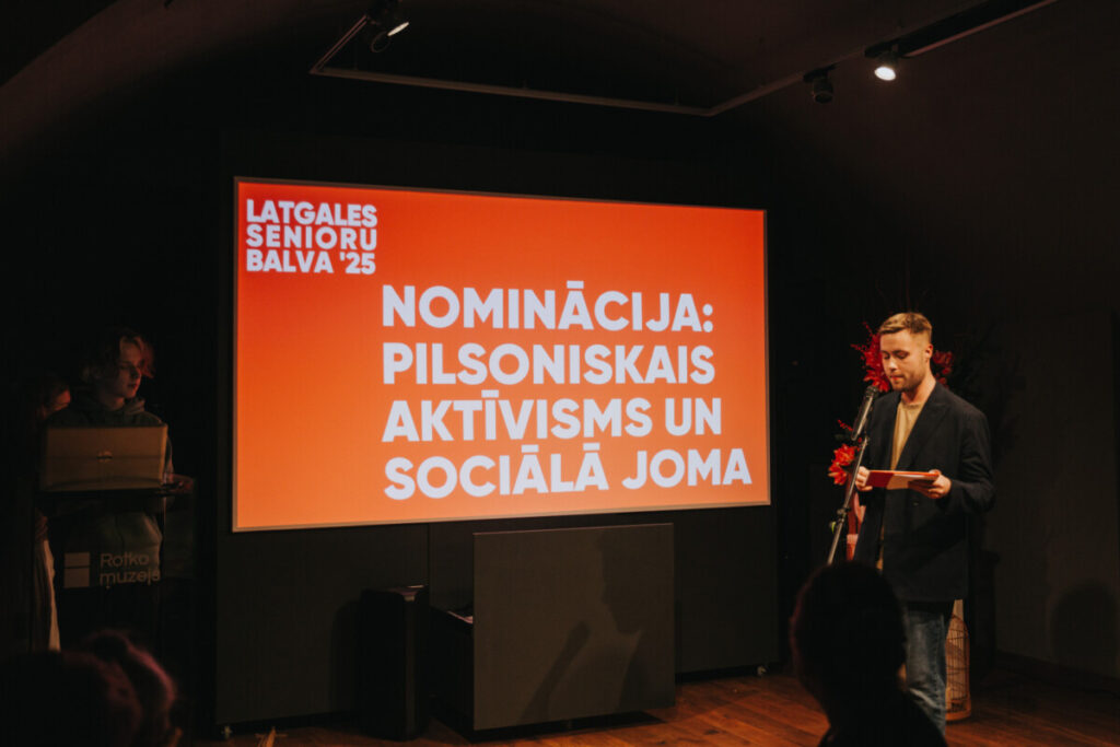 Nominācija “Pilsoniskā aktivitāte un sociālā joma”. “Latgales senioru balva 2025”. 2025. gada 12. decembris. Foto: Irina Maskalenko / Chayka.lv