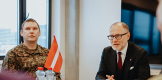 Aizsardzības ministrs Andris Sprūds. Foto: Armīns Janiks/ Aizsardzības ministrija
