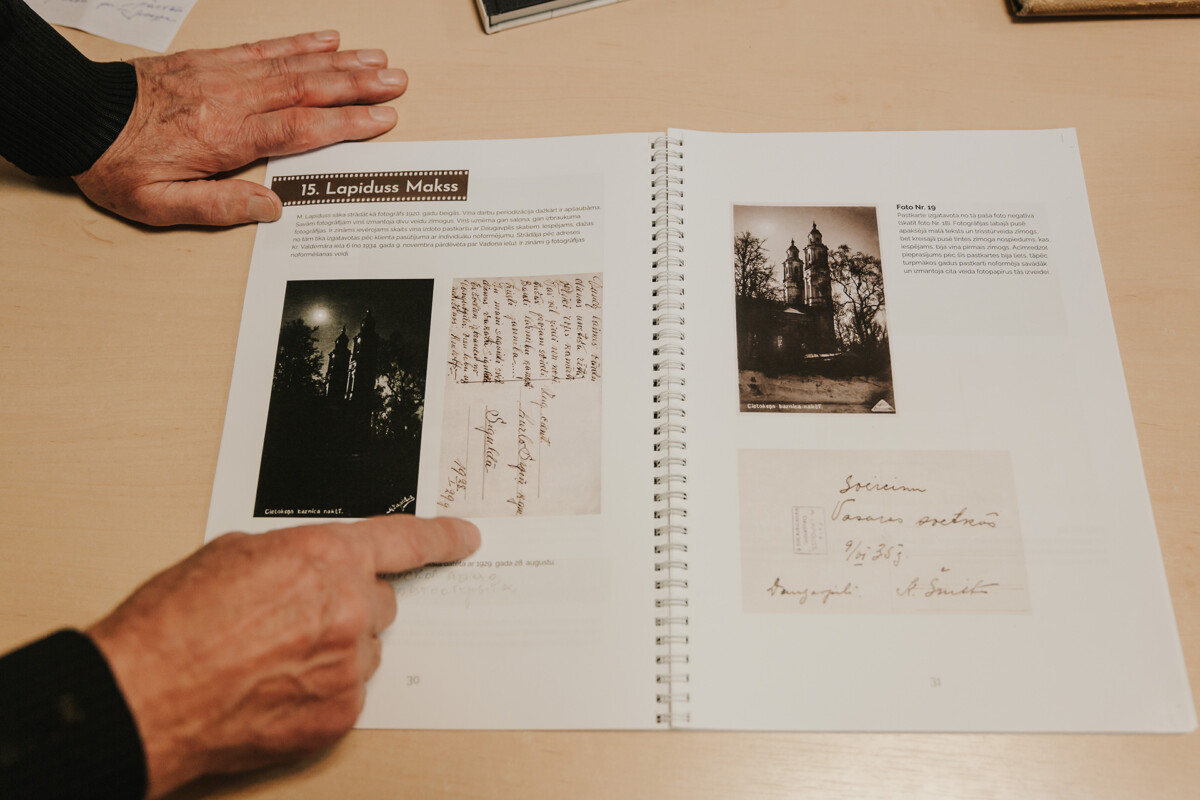 Nikolaja Škuta grāmata “Fotogrāfi Daugavpilī 1920–1940”. Foto: Irina Maskalenko