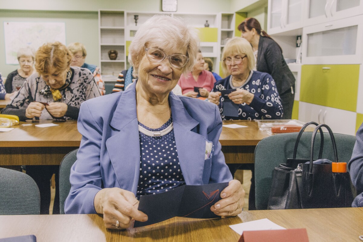 Valentina Vanaga Krāslavas Senioru skolā. 2025. gada 4. decembris. Foto: Jevgēnijs Ratkovs