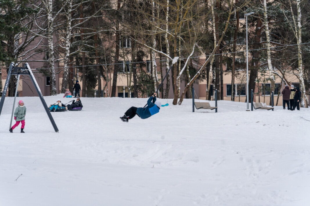 Ekspluatācijā nodots labiekārtotais Avotiņu parks Daugavpilī. Būvdarbu izmaksas — teju miljons eiro. Foto: Andrejs Jemeļjanovs