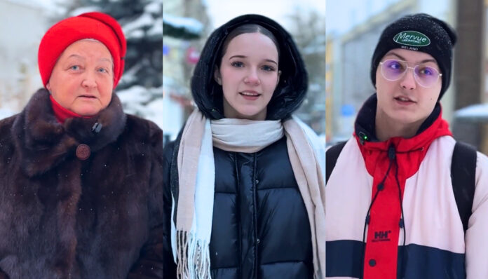 oprosy Videoaptaujas dalībnieki par to, vai senioriem vajadzētu turpināt mācīties. Daugavpils. Kadri no video