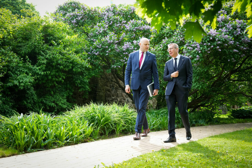 Valsts prezidenta Edgara Rinkēviča un Ministru prezidenta amata kandidāta Andra Kulberga tikšanās un kopīga preses konference. Foto: Ilmārs Znotiņš / Valsts prezidenta kanceleja