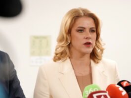 Ministru prezidente Evika Siliņa. Foto: Zane Bitere / LETA