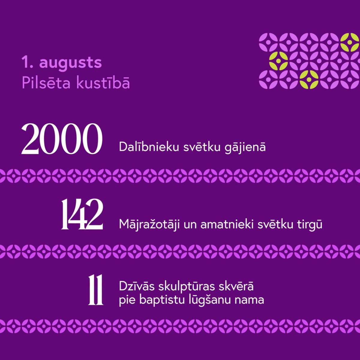 Rēzeknes pilsētas svētku reklāmas baneris. Attēls no Rēzeknes Facebook lapas