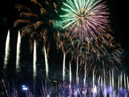 Rīgas dzimšanas diena, burgeru un gaisa pūķu festivāli, kā arī dažādas izrādes. Viedā afiša: Rīga. 2026. gada augusts Rīgas svētku uguņošana 11.novembra krastmalā. Ilustratīvs attēls: Ieva Leiniša / LETA