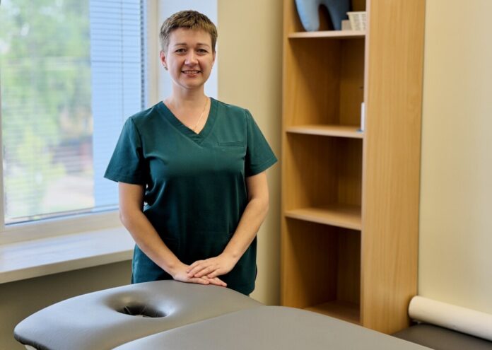 Centra poliklīnikā pacientiem pieejami sertificētas masieres Nataļjas Kravcovas pakalpojumi. Foto: DRS