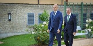 Valsts prezidenta Edgara Rinkēviča un Ministru prezidenta Andra Kulberga tikšanās 2026. gada 26. augustā. Foto: Ilmārs Znotiņš / Valsts prezidenta kanceleja