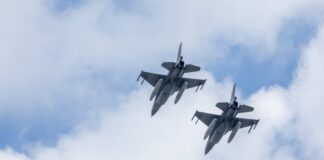 NATO iznīcinātāji Balvu novadā notriekuši Latvijas gaisa telpā ielidojušu dronu. Ilustratīvs attēls. Foto: Gaisa spēki / Facebook