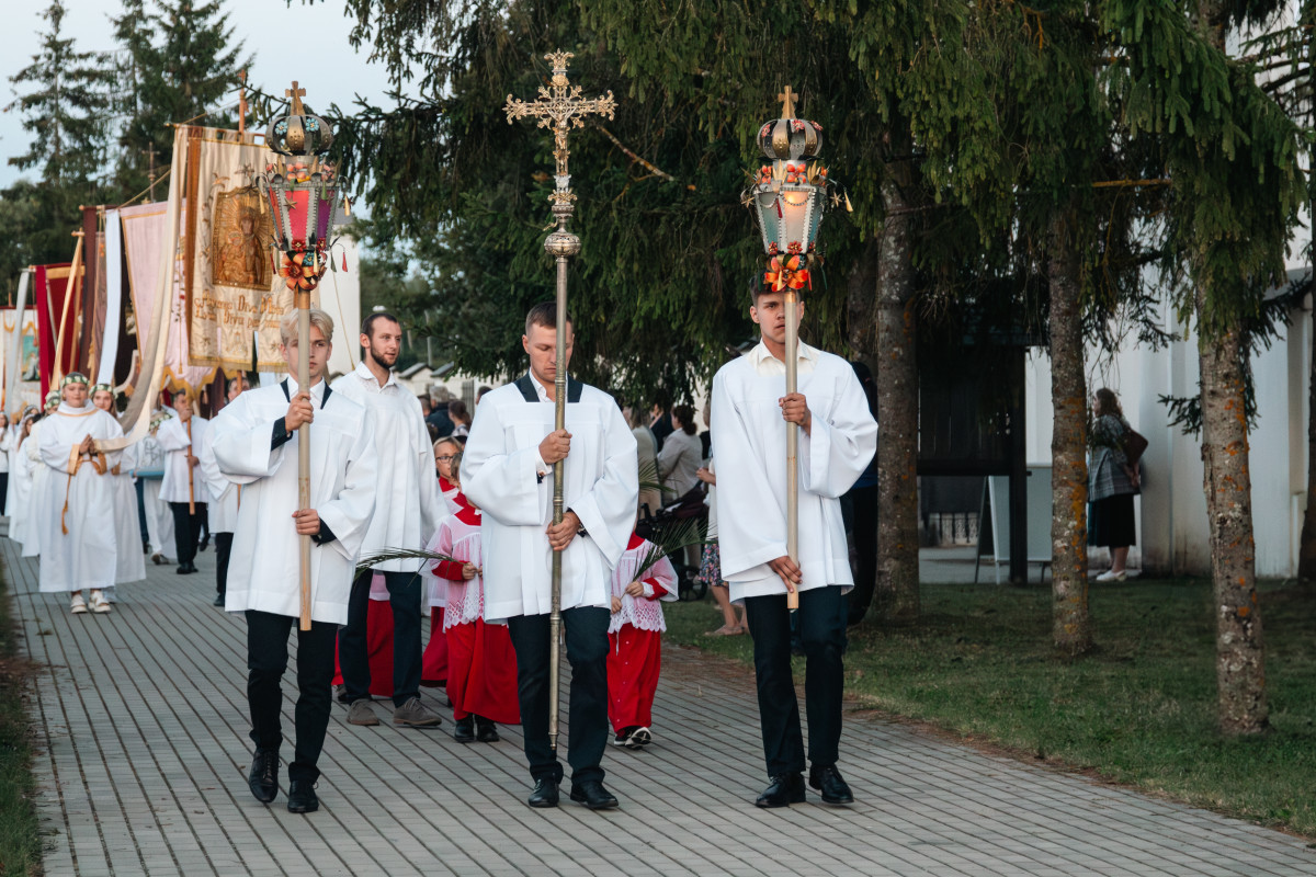 Vissvētākās Jaunavas Marijas debesīs uzņemšanas svētki. 2024. gada 15. augusts. Foto: Viktorija Kravcova