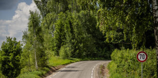 Vietējais valsts autoceļš. Foto: "Latvijas Valsts ceļi"
