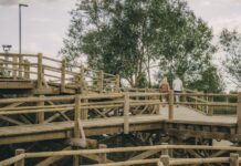 Līdz 16. augustam Latgales zoodārzs aicina bērnus un pieaugušos piedalīties bezmaksas ģimenes izaicinājumā. Maršruts ved pa Esplanādes purva taku. Foto: Jevgeņijs Ratkovs. 2024. gada 3. augusts.