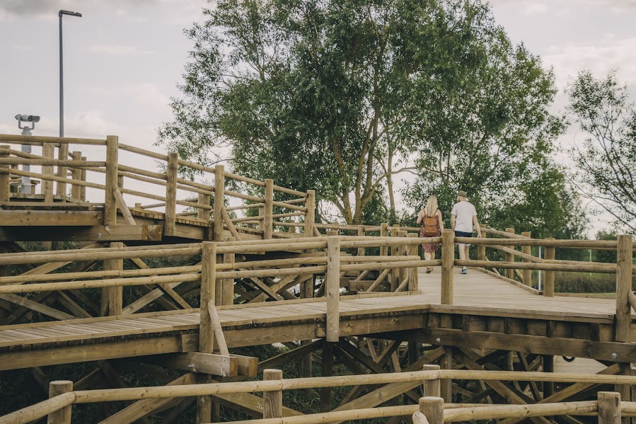 Esplanāde Līdz 16. augustam Latgales zoodārzs aicina bērnus un pieaugušos piedalīties bezmaksas ģimenes izaicinājumā. Maršruts ved pa Esplanādes purva taku. Foto: Jevgeņijs Ratkovs. 2024. gada 3. augusts.