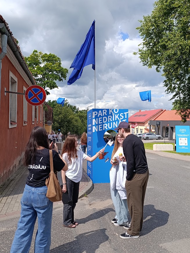 Sarunu festivālā LAMPA. 2026. gada 10. jūlijs. Foto: Evita Savicka