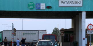 Latvijas–Baltkrievijas robežkontroles punkts “Pāternieki” tehnisku problēmu dēļ nedarbojas kopš 31. jūlija. Foto: Paula Čurkste / LETA