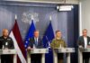 Sakaru traucējumi, atkāpšanās radio un “noturības punkti” — ko Latvija secinājusi pēc postošās vētras Mediju brīfings pēc Ministru kabineta krīzes vadības sēdes. Foto: Paula Čurkste / LETA