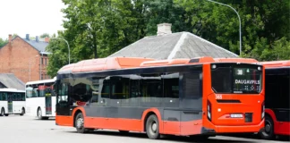 Pilsētas 38. maršruta autobuss Daugavpils autoostā. Foto: “Daugavpils satiksme”