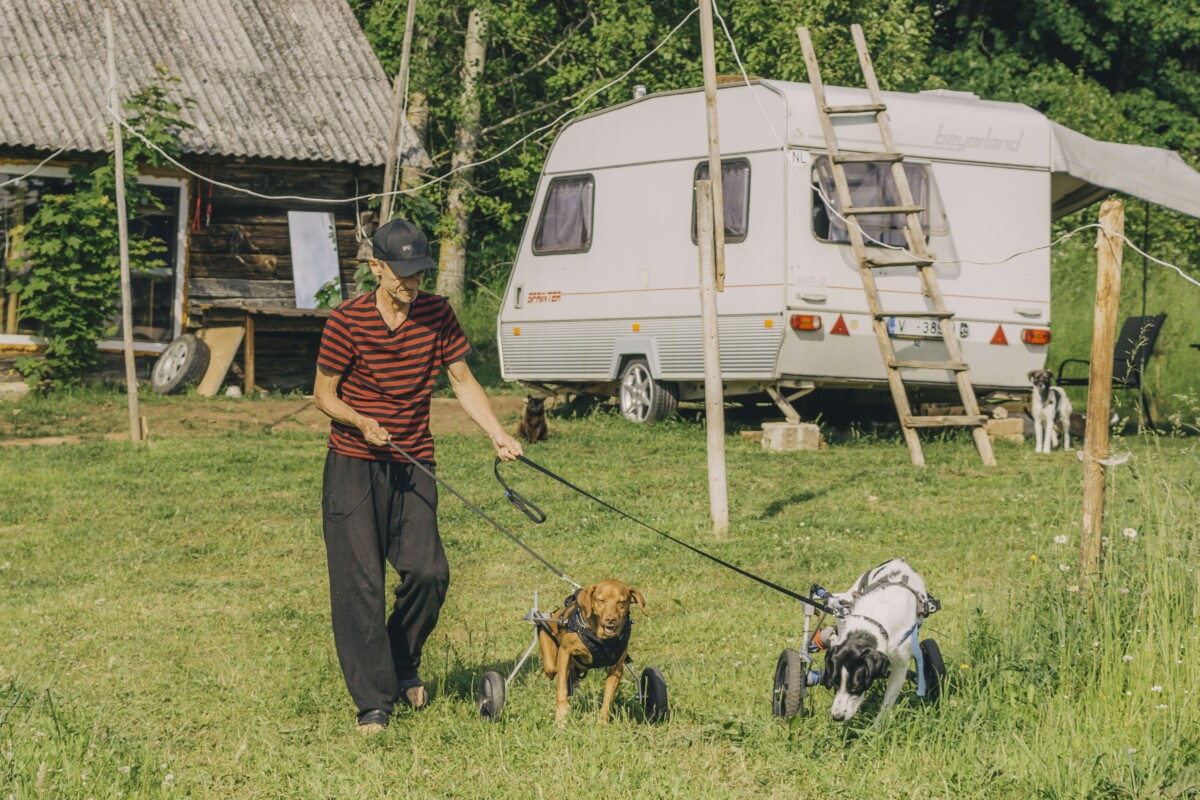 "OTRĀ MĀJA" palīdzēja arī Nikolajam no Doneckas. Foto: Jevgeņijs Ratkovs, 2026. gada 9. jūnijs