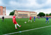 Daugavpils čempionāts futbolā 7 x 7 stadionā “Celtnieks” Jaunbūves apkaimē. Foto: Margarita Vigule / daugavpils.lv