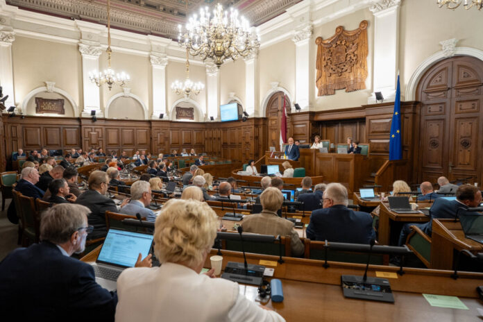 Saeimas ārkārtas sēde 2026. gada 20. augustā. Foto: Ieva Ābele-Ozoliņa / Saeima