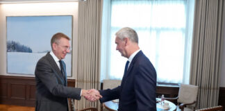 7. septembrī Augšdaugavas novada pašvaldības priekšsēdētājs Vitālijs Aizbalts tikās ar Latvijas Republikas prezidentu Edgaru Rinkēviču. Foto: Ilmārs Znotiņš, Valsts prezidenta kanceleja