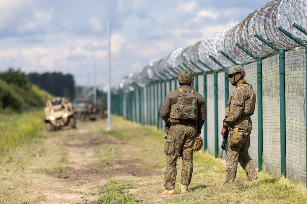 NBS karavīri pie Latvijas austrumu robežas. 2026. gada 24.–25. jūlijs. Foto: Gatis Dieziņš / Aizsardzības ministrija