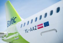 ASV tiesa ļāvusi airBaltic pildīt svarīgākās saistības Chapter 11 procesa laikā. Tikmēr uzņēmuma zaudējumi turpina pieaugt airBaltic lidmašīna Airbus A220-300. Foto: airBaltic