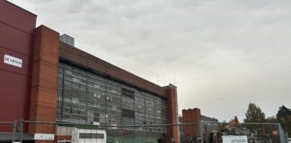 Ziemeļu rūpnieciskā zona Daugavpilī, kur pabeigta pamestas ēkas nojaukšana. 2026. gada 14. oktobris. Foto: Anastasija Šubina